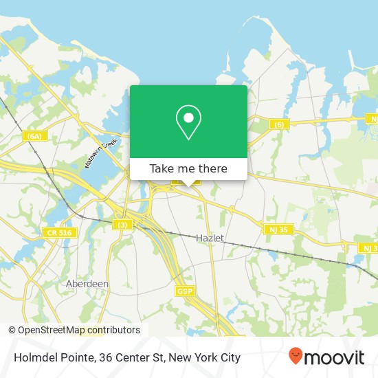 Holmdel Pointe, 36 Center St map