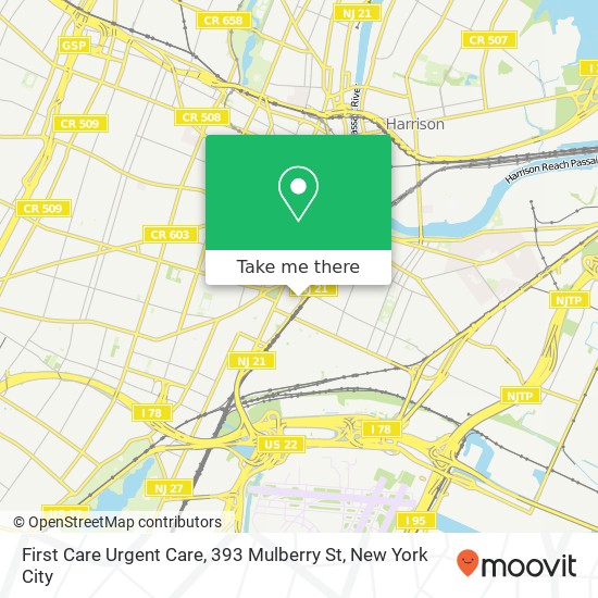 First Care Urgent Care, 393 Mulberry St map