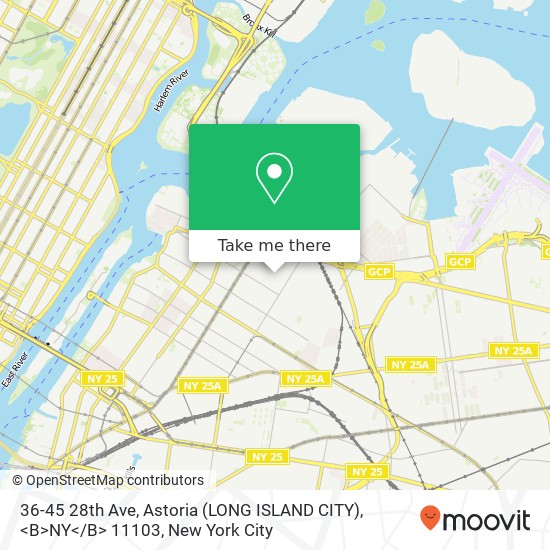 36-45 28th Ave, Astoria (LONG ISLAND CITY), <B>NY< / B> 11103 map