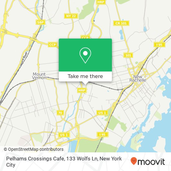 Pelhams Crossings Cafe, 133 Wolfs Ln map