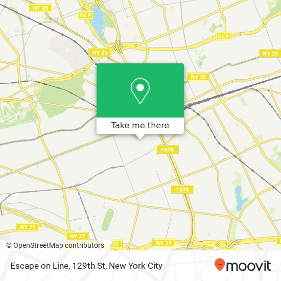 Mapa de Escape on Line, 129th St