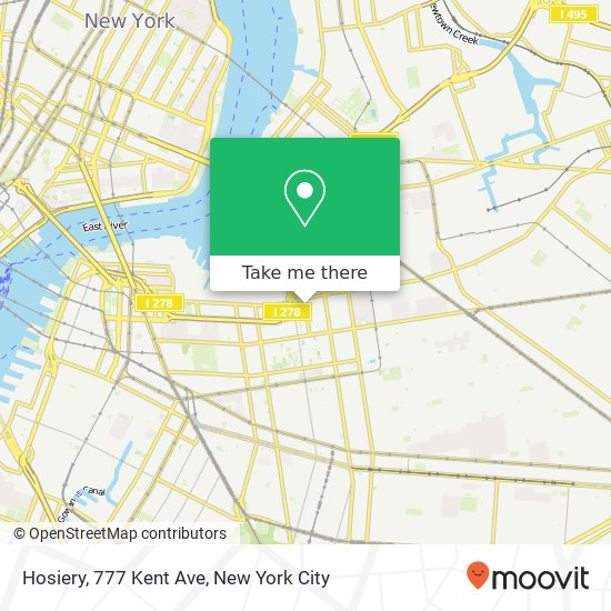 Hosiery, 777 Kent Ave map