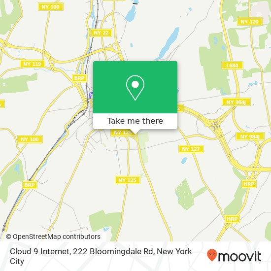 Mapa de Cloud 9 Internet, 222 Bloomingdale Rd