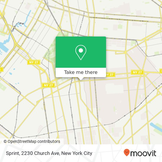 Mapa de Sprint, 2230 Church Ave