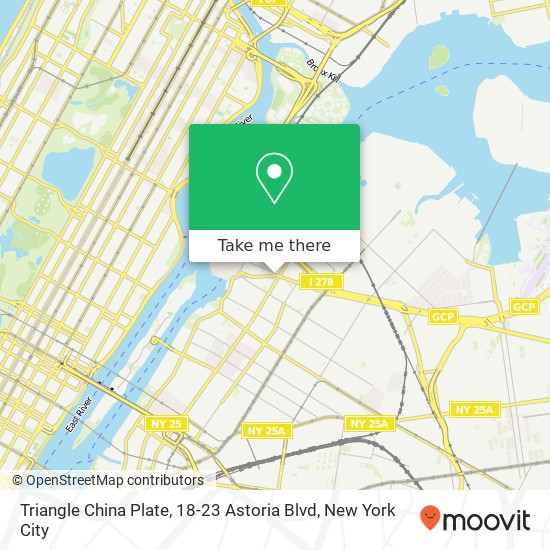 Mapa de Triangle China Plate, 18-23 Astoria Blvd