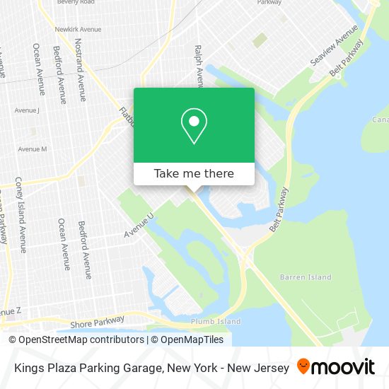 Kings Plaza Parking Garage map