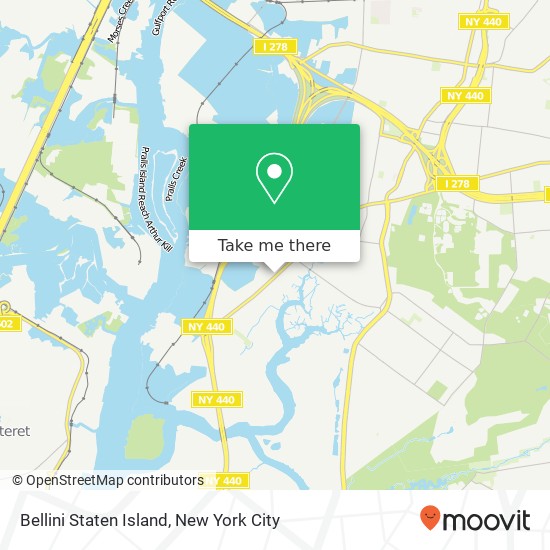 Bellini Staten Island, 3773 Victory Blvd map