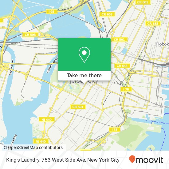Mapa de King's Laundry, 753 West Side Ave