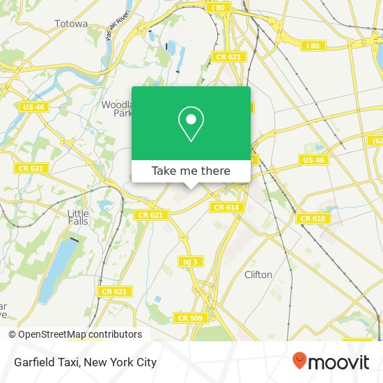 Mapa de Garfield Taxi