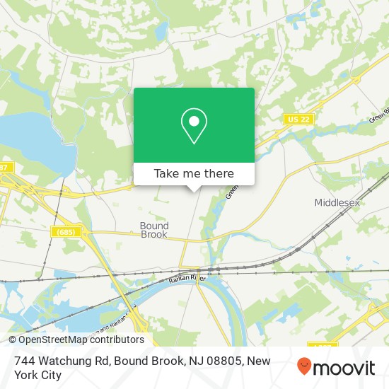 744 Watchung Rd, Bound Brook, NJ 08805 map