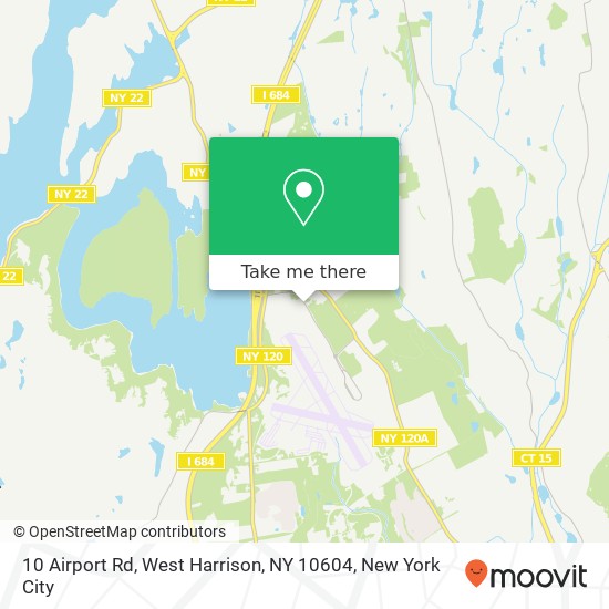 Mapa de 10 Airport Rd, West Harrison, NY 10604