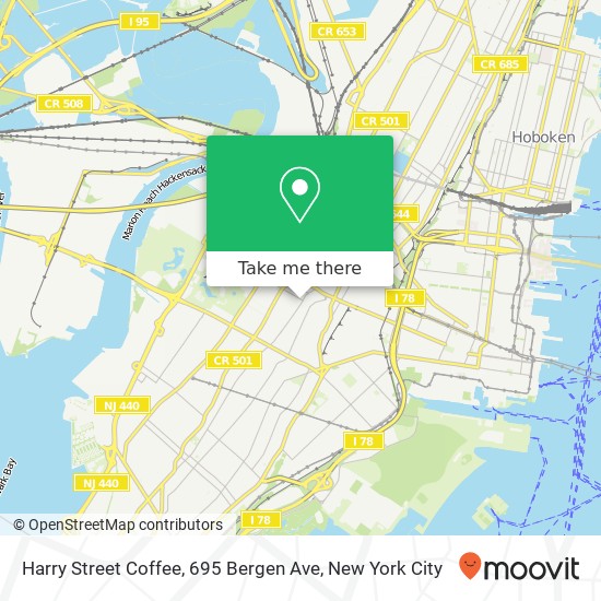 Harry Street Coffee, 695 Bergen Ave map