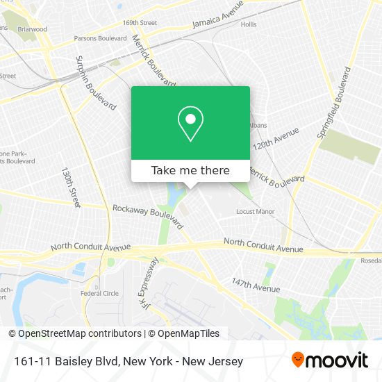 Mapa de 161-11 Baisley Blvd