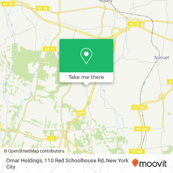 Mapa de Omar Holdings, 110 Red Schoolhouse Rd