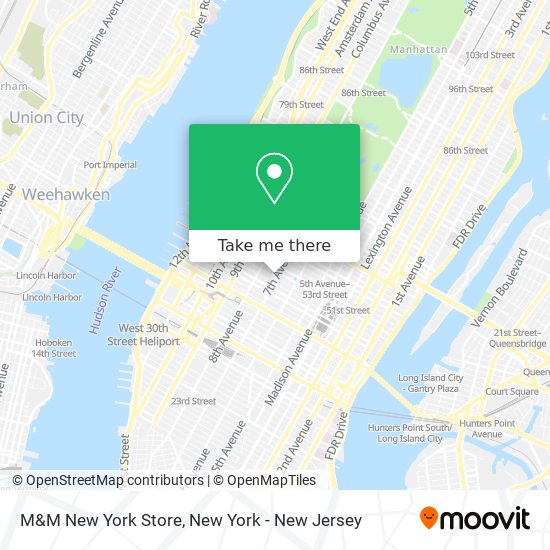 Mapa de M&M New York Store