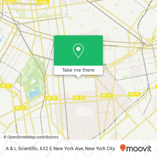 A & L Scientific, 632 E New York Ave map