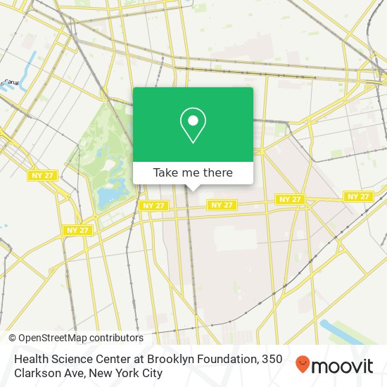 Mapa de Health Science Center at Brooklyn Foundation, 350 Clarkson Ave