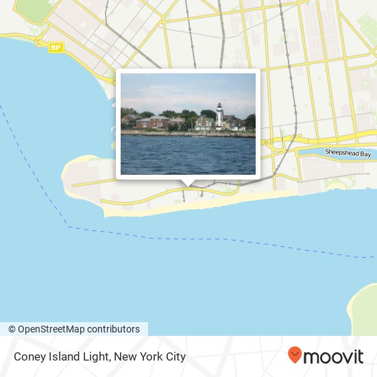 Mapa de Coney Island Light