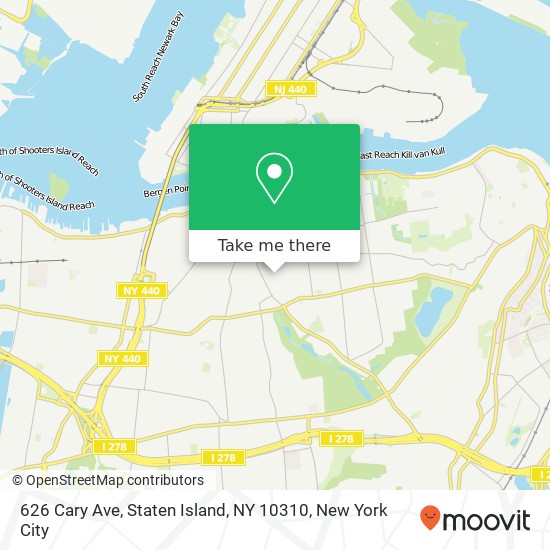 626 Cary Ave, Staten Island, NY 10310 map