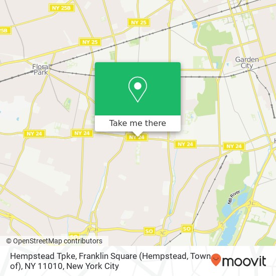 Hempstead Tpke, Franklin Square (Hempstead, Town of), NY 11010 map