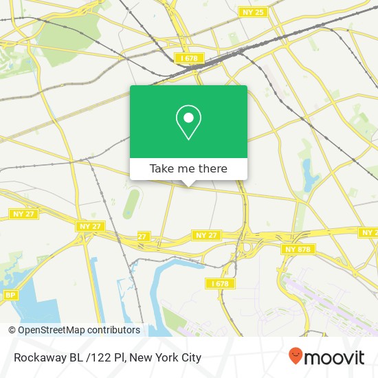 Rockaway BL /122 Pl map