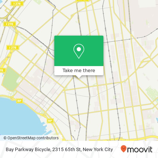 Bay Parkway Bicycle, 2315 65th St map