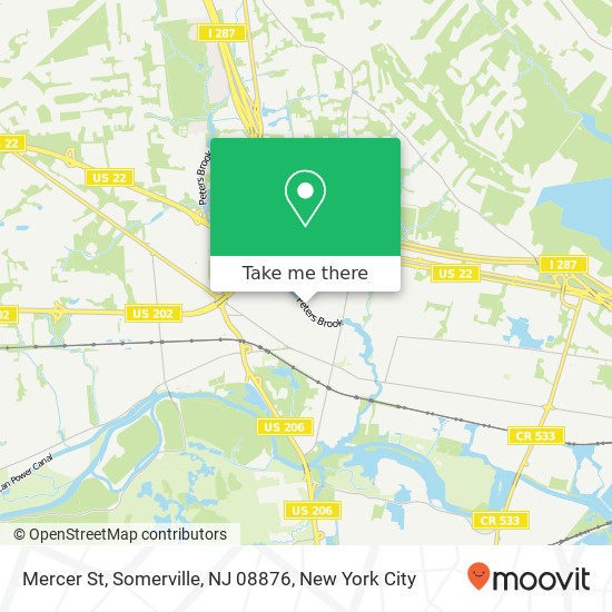 Mercer St, Somerville, NJ 08876 map
