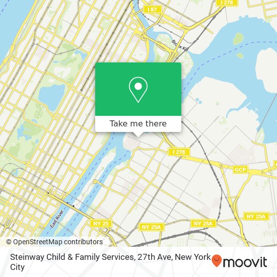 Steinway Child & Family Services, 27th Ave map