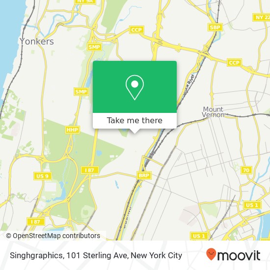 Mapa de Singhgraphics, 101 Sterling Ave