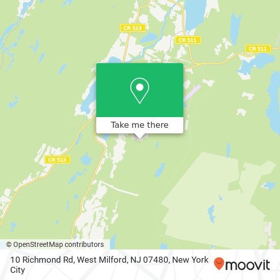 Mapa de 10 Richmond Rd, West Milford, NJ 07480