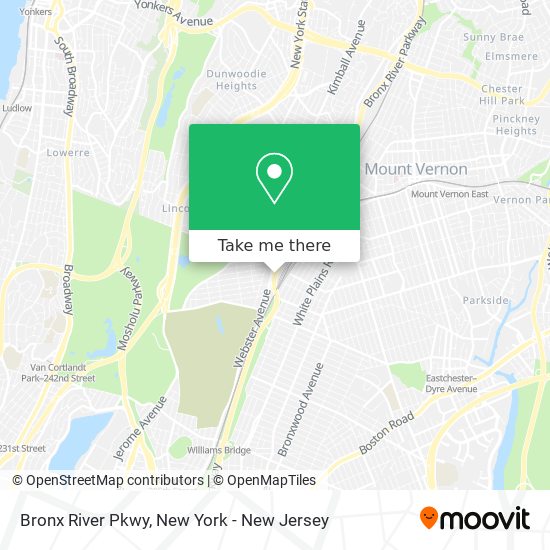 Bronx River Pkwy map