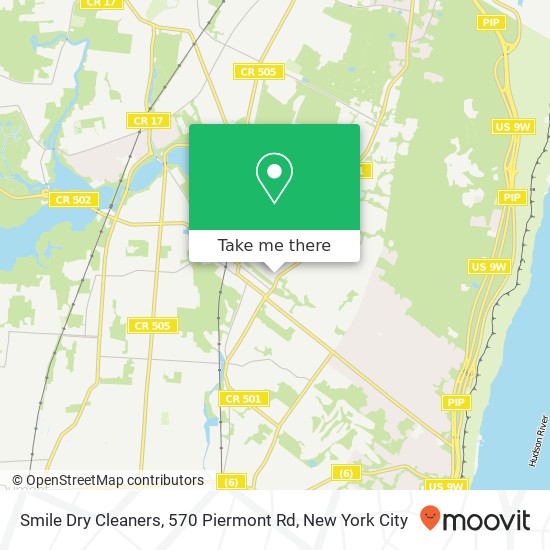 Mapa de Smile Dry Cleaners, 570 Piermont Rd
