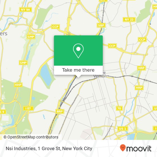 Mapa de Nsi Industries, 1 Grove St