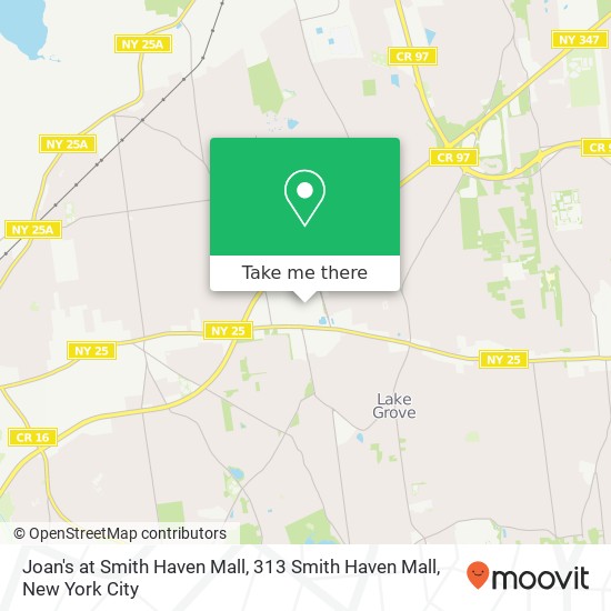 Joan's at Smith Haven Mall, 313 Smith Haven Mall map