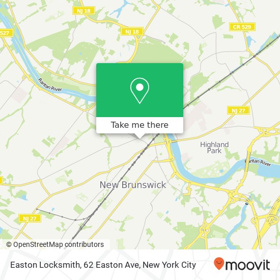 Mapa de Easton Locksmith, 62 Easton Ave