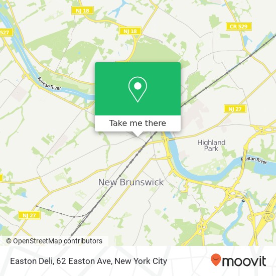 Mapa de Easton Deli, 62 Easton Ave