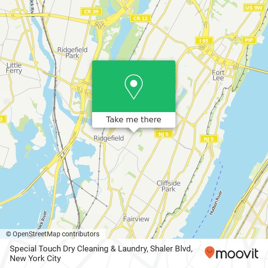 Special Touch Dry Cleaning & Laundry, Shaler Blvd map