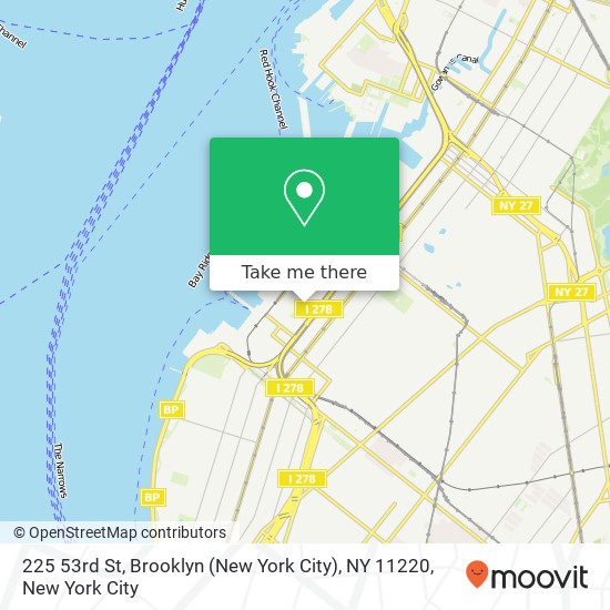 Mapa de 225 53rd St, Brooklyn (New York City), NY 11220