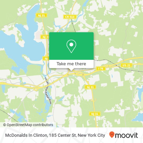 Mapa de McDonalds In Clinton, 185 Center St