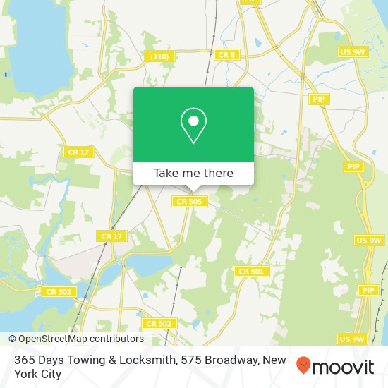 Mapa de 365 Days Towing & Locksmith, 575 Broadway