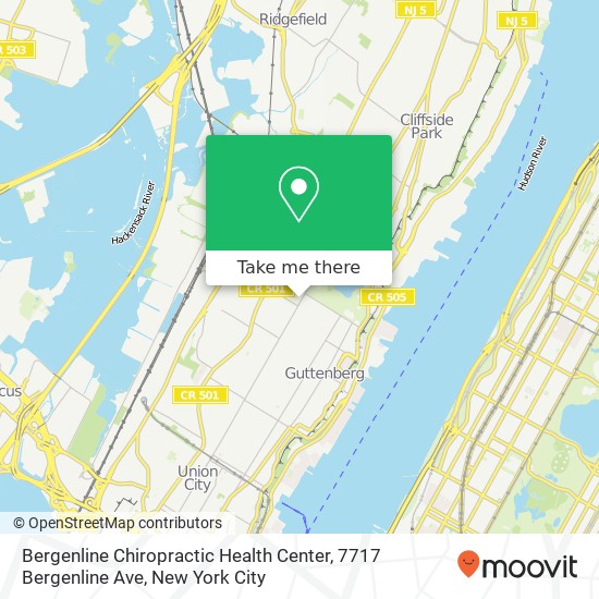 Bergenline Chiropractic Health Center, 7717 Bergenline Ave map