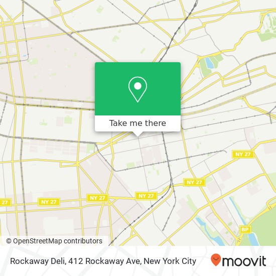 Rockaway Deli, 412 Rockaway Ave map