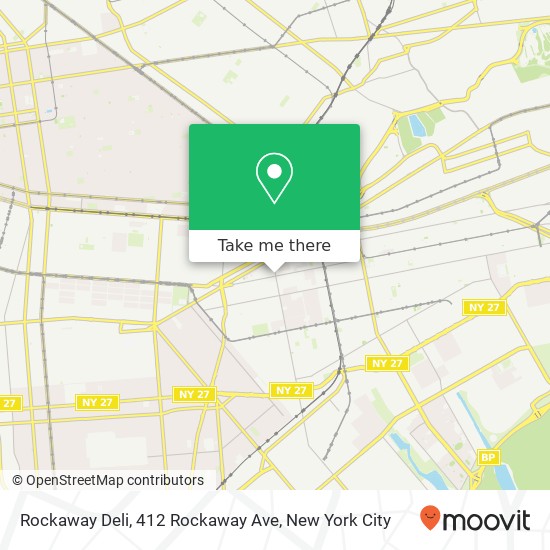 Mapa de Rockaway Deli, 412 Rockaway Ave