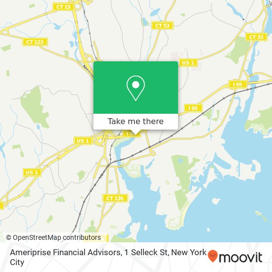 Ameriprise Financial Advisors, 1 Selleck St map