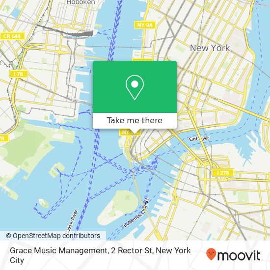 Mapa de Grace Music Management, 2 Rector St