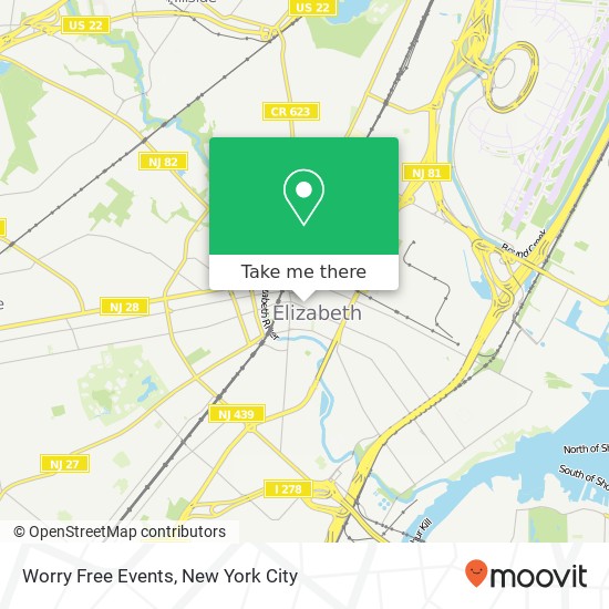 Worry Free Events map