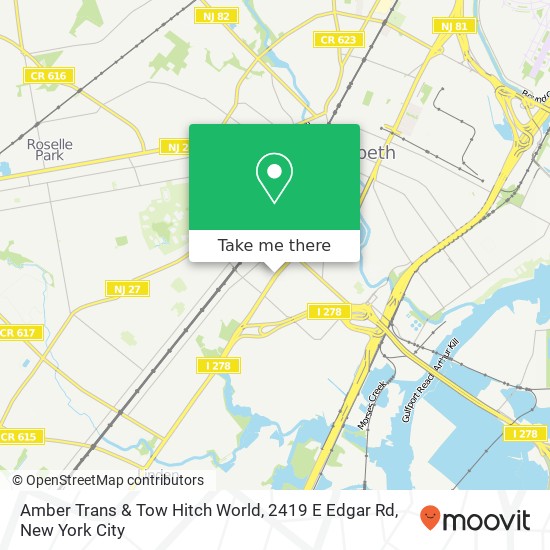 Mapa de Amber Trans & Tow Hitch World, 2419 E Edgar Rd