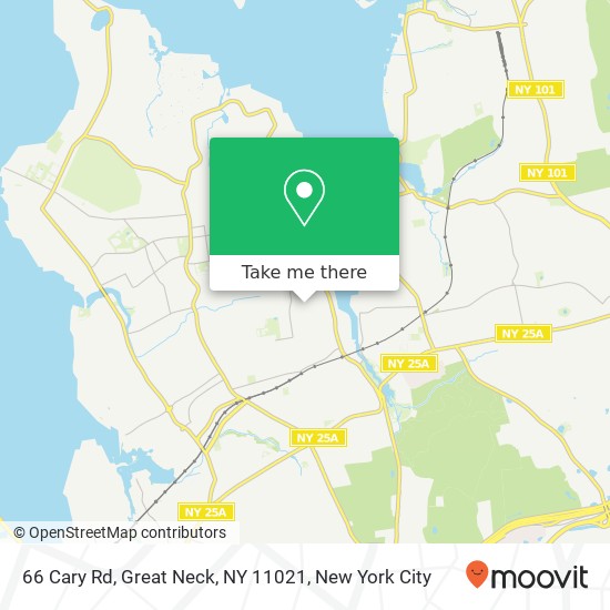 66 Cary Rd, Great Neck, NY 11021 map