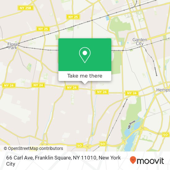 66 Carl Ave, Franklin Square, NY 11010 map