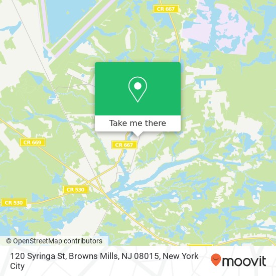 120 Syringa St, Browns Mills, NJ 08015 map